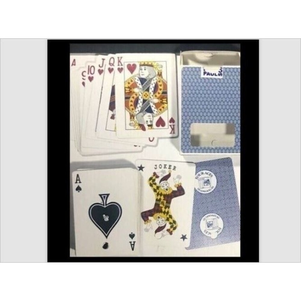 Four Aces Casino Deadwood,SD -Gambling Cards Paulson Blue Deck Retired